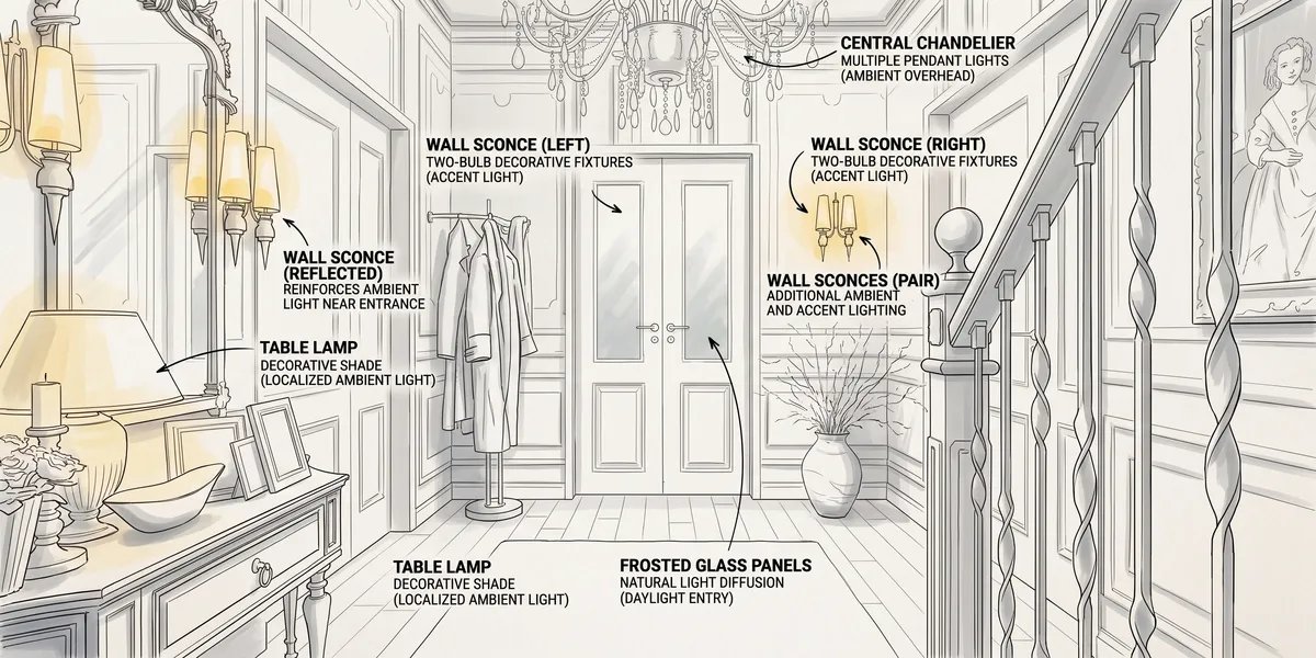 Illustrative lighting sketch generated for this design