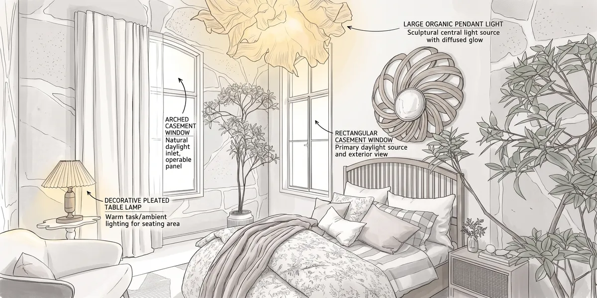 Illustrative lighting sketch generated for this design