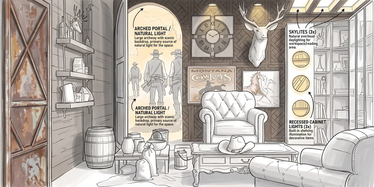 Illustrative lighting sketch generated for this design