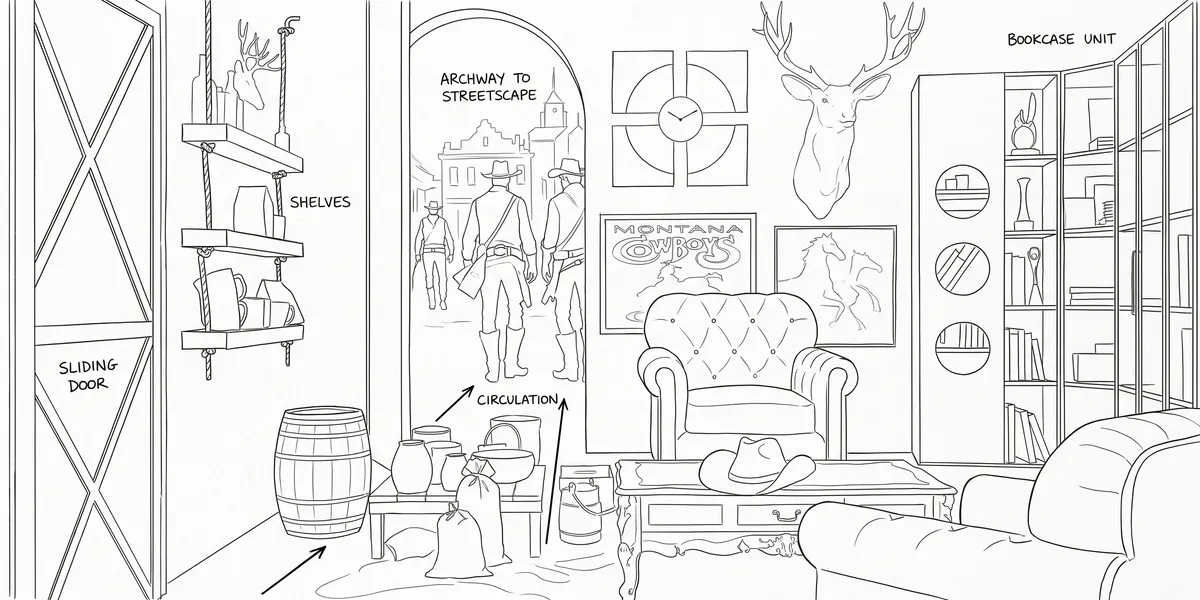 Illustrative layout sketch generated for this design