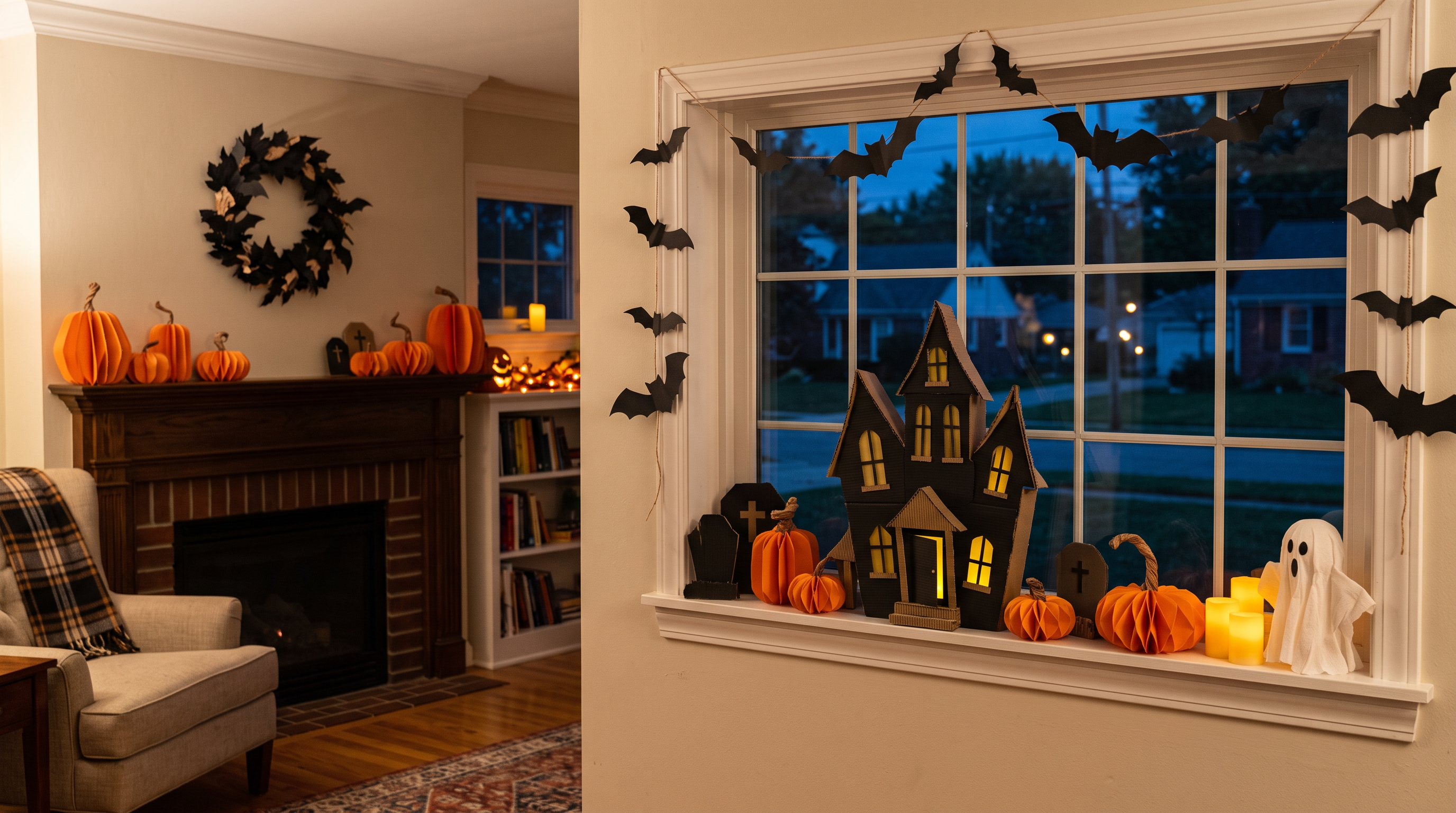 DIY Halloween Decorations: 21 Paper & Cardboard Ideas